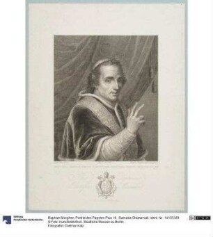 Porträt des Papstes Pius VII., Barnaba Chiaramati
