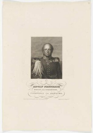 Bildnis des Adolf Frederik Herzog von Cambridge