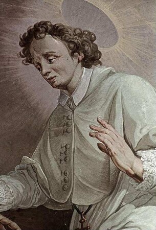 Der heilige Gilbert von Neuffontaines heilt einen Gelähmten