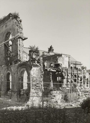 Dresden-Altstadt. Ruine des Kurländer Palais