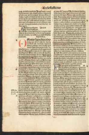 Incipit liber Ecclesiasticus.