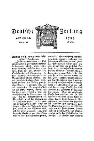 Beschluß der Nachricht vom Böhmischen Schulwesen