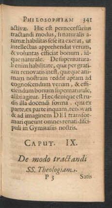 Caput IX. De modo tractandi SS. Theologiam.