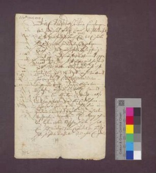 Domstift Basel verleiht an Hans Halli von Müllheim, Klaus Nikolaus von Auggen, Josef Mayer von Auggen und Hans Eitinger von Müllheim in Auggen 1 1/2 Juchert Reben zu Auggen.
