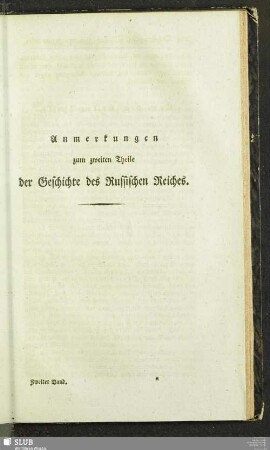 Anmerkungen zum zweiten Theile der Geschichte des Russischen Reiches
