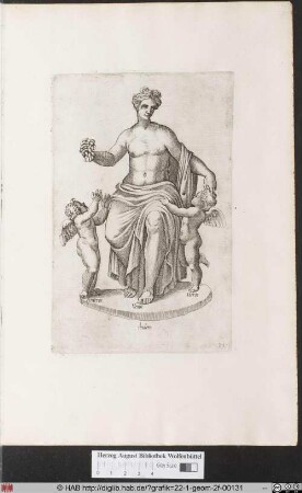 Statue von Eros, Venus und Anteros.