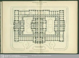 Reichsgerichtsbau zu Leipzig. Unteres Hauptgeschoss