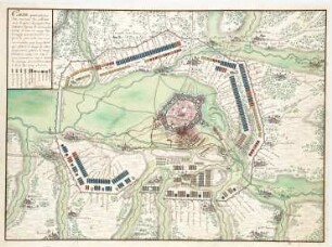 WHK 7 Reichs- und Französischer Krieg von 1688-1697 bis zum Frieden von Ryswick: Umgebungskarte zur Belagerung von Mons durch die französischen Truppen, 26. März bis 8. April 1691