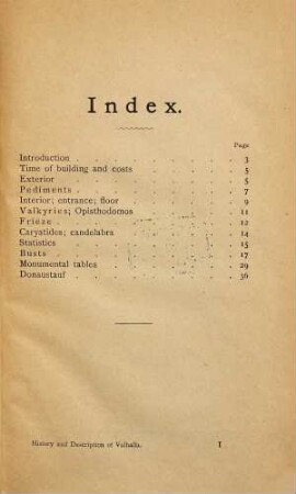 A Short History and Description of Walhalla and Donaustauf