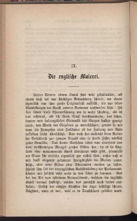 IX. Die englische Malerei.