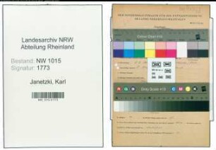 Entnazifizierung Karl Janetzki , geb. 03.03.1904 ()