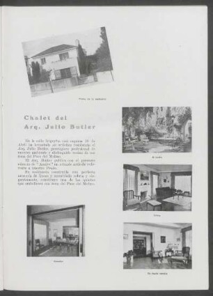Chalet del Arq. Julio Butler