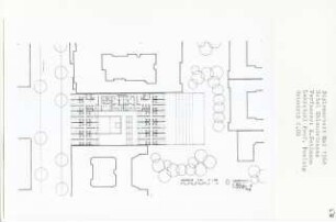 Hotel Uhlandstraße, Berlin-Charlottenburg (Diplomarbeit bei Peter Poelzig): Grundriss 2. Obergeschoss 1:200