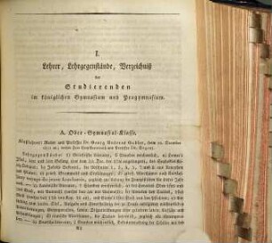 Jahresbericht : bekannt gemacht bei der öffentlichen Preiseaustheilung, 1821/22