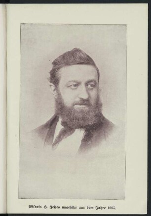 Porträt Heinrich Zeise (1822-1914; Dichter, Apotheker) um 1865. Druck nach Fotografie. Blatt nach Seite 112 in: Kohut, Adolph: Heinrich Zeise. Der Nestor der deutschen Dichter und Schriftsteller in der Gegenwart. Breslau: Walter Markgraf, 1913. Dresden: SLUB Biogr.erud.D.6198.p