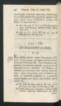 Cap. VII. De obligationibus ex delicto