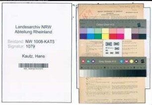 Entnazifizierung Hans Kautz , geb. 09.02.1896 (Elektroingenieur)