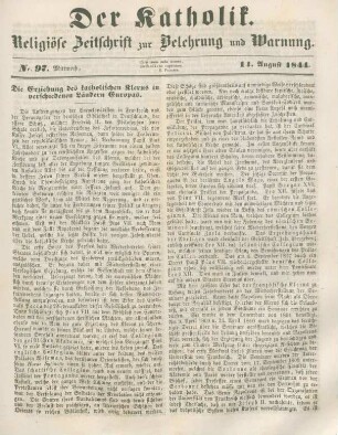 449-452 Die Erziehung des katholischen Klerus in verschiedenen Ländern Europas