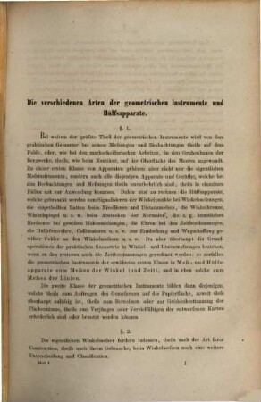 Die geometrischen Instrumente der gesammten praktischen Geometrie, deren Theorie, Beschreibung und Gebrauch