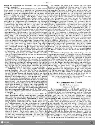 Die Astronomie der Neuzeit (Schluss aus Nr. 17)