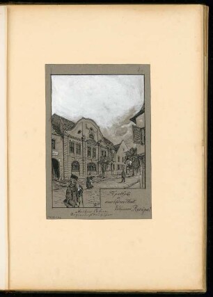 Apotheke in einer Kleinstadt Monatskonkurrenz Dezember 1904: Perspektivische Ansicht