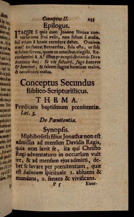 233-242, Conceptus Secundus Biblico-Scripturisticus.