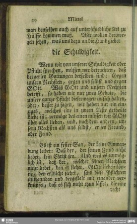 die Schuldigkeit