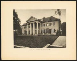 Landhaus Dr. Jakob Goldschmidt, Potsdam-Griebnitzsee: Gartenseite (aus: Alfred Breslauer, Ausgeführte Bauten 1897-1927)