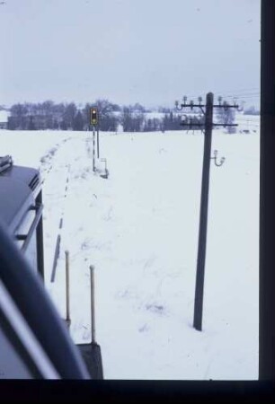Blinklichtüberwachungssignal in km 2+720