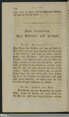 Achte Abtheilung. Von Auflaufs und Crêmes