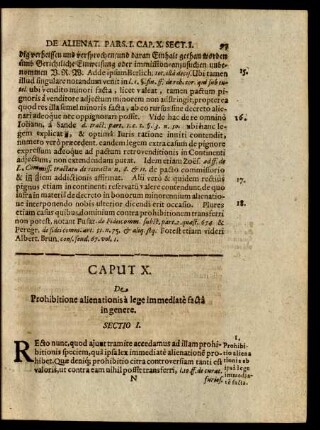 Caput X. De Prohibitione alienationis a lege immediate facta in genere.