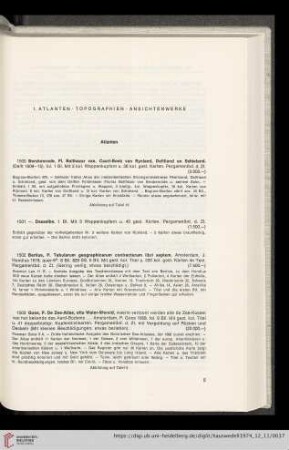 1. Atlanten, Topographien, Ansichtswerke