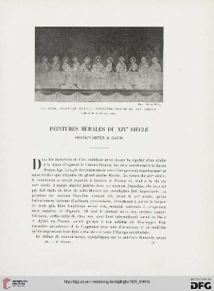 5. Pér. 12.1925: Peintures murales du XIVe siècle découvertes à Gand
