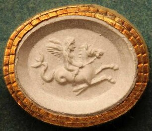 Cupido reitet auf einem Meerpferd (Daktyliothek, Supplement)