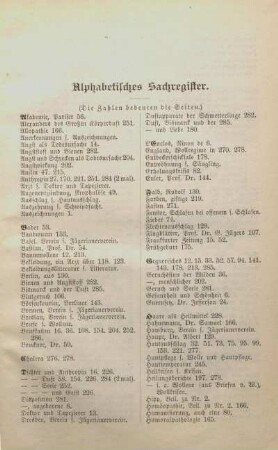 Alphabetisches Sachregister
