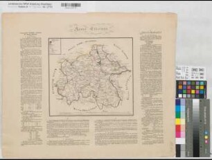 Düsseldorf (Reg.Bez.) Kreiskarten Kreis Elberfeld mit Erläuterung um 1833 1 : 100 000 27 x 29,5 Lithographie: Severin, Düsseldorf J. H. Funcke, Buchhandlung, Krefeld Regierung Arnsberg