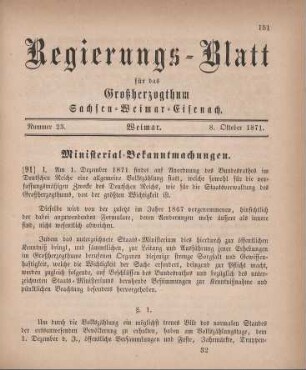 Nr. 23 : 8. Oktober 1871