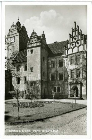 Strehla. Partie im Schlosshof