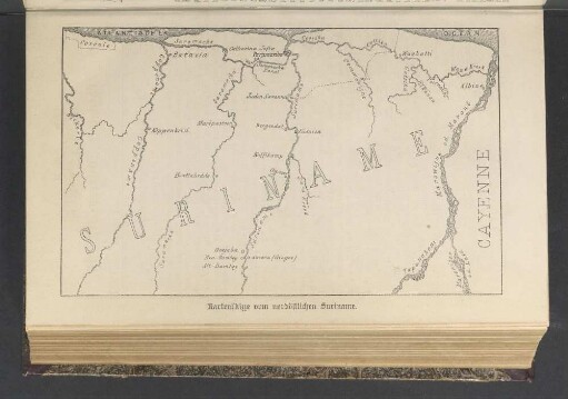 Kartenskizze vom nordöstlichen Suriname