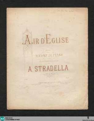 Air d'eglise : avec accomp.t de piano