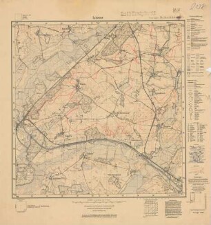 2138 (alte Nr.: 755) Lüssow, Meßtischblatt (4cm - Karte)