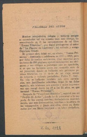 Palabras del autor