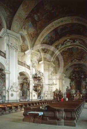 Langhaus der Klosterkirche Grüssau nach O
