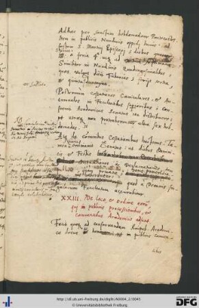 [fol. 19] De loco et ordine eorum qui in publicis processionibus ac conucetibus secundo