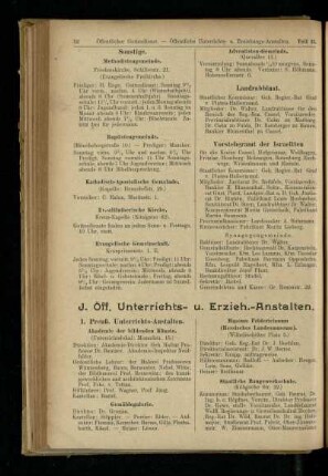 Öff. Unterrichts- u. Erzieh.-Anstalten