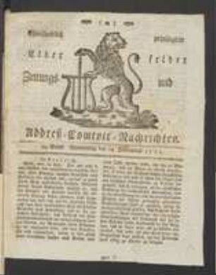 Inserat [in:Churfürstlich privilegirte Elberfelder Zeitungs- und Addreß-Comtoir-Nachrichten, 24.Stück, S.96]
