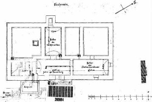 Ergenzingen: Empfangsgebäude Grundriss Untergeschoß