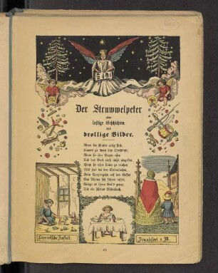 Der Struwwelpeter oder lustige Geschichten und drollige Bilder für Kinder von 3-6 Jahren : mit dem Jubiläums-Blatt zur 100. Aufl.
