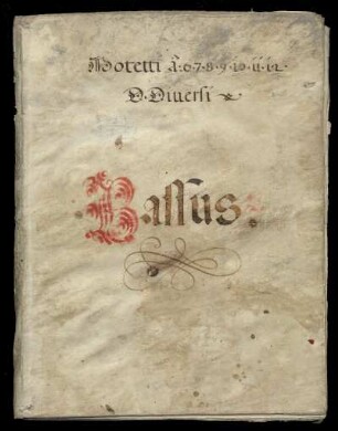 Geistliche Vokalmusik. Bassus II : 16 Jh.