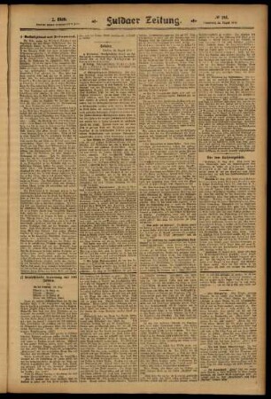 Zweite Ausgabe vom Donnerstag, den 28. August 1913.